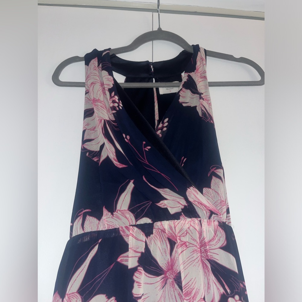 Women Senna Sky Navy Blue Floral Maxi Dress - Small - NWT - Picture 6 of 11